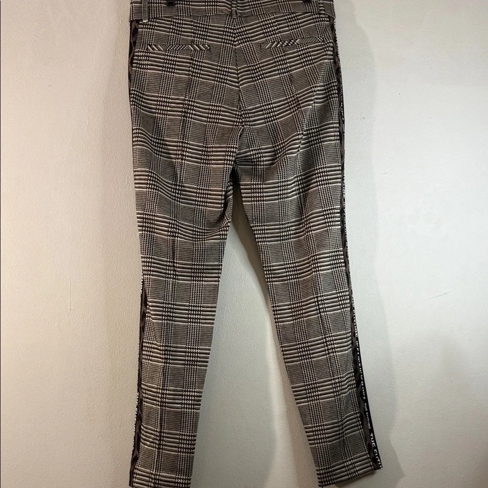 Cambio Rhona Plaid Pants Women’s US 14 Gray Black Slim Stretch - Picture 5 of 14